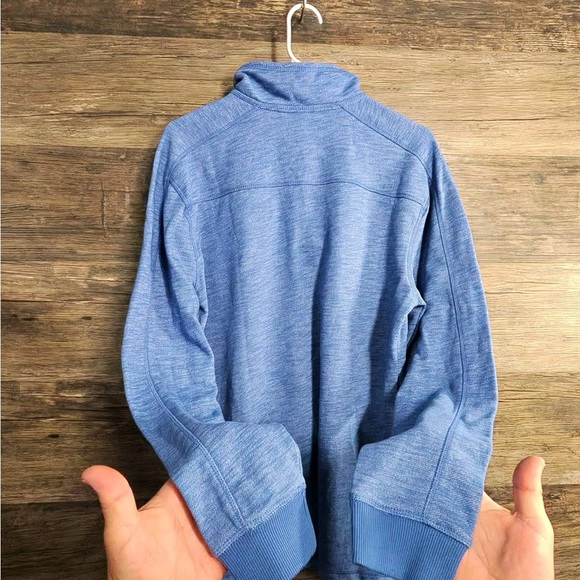 Calvin Klein Jeans Heather Blue Quarter Zip-Up Sweater - Picture 2 of 9